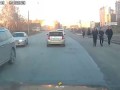 Бетонные плиты с длинномера обрушились на маршрутку в Новосибирске